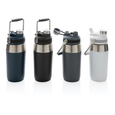 Logotrade business gift image of: Vacuum stainless steel dual function lid bottle 500ml