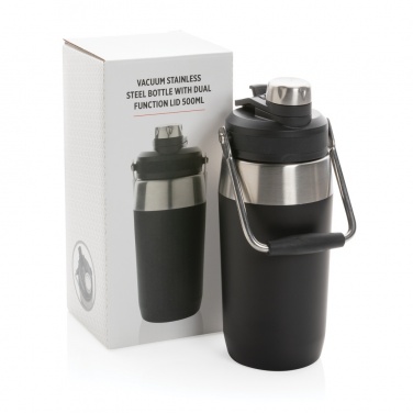 Logotrade promotional gift image of: Vacuum stainless steel dual function lid bottle 500ml