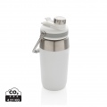 Vacuum stainless steel dual function lid bottle 500ml, white