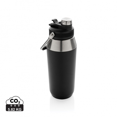 Logo trade promotional gifts image of: Vacuum stainless steel dual function lid bottle 1L