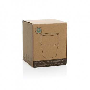 Logo trade promotional giveaways image of: Clark RCS double wall coffee cup 300ML