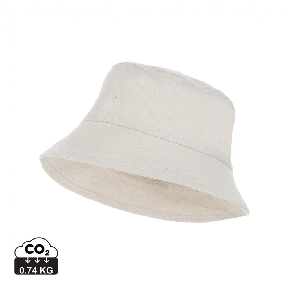 Logo trade corporate gift photo of: Impact Aware™ 285 gsm rcanvas one size bucket hat undyed