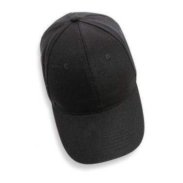 Logo trade promotional gifts picture of: Impact 6 panel 280gr Recycled cotton cap with AWARE™ tracer