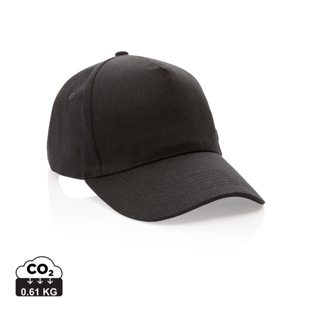 Logo trade promotional merchandise picture of: Impact 5panel 280gr Recycled cotton cap with AWARE™ tracer