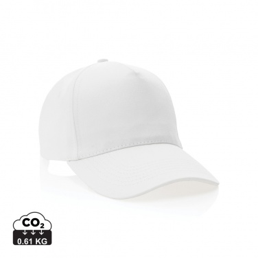 Logotrade promotional gift picture of: Impact 5panel 280gr Recycled cotton cap with AWARE™ tracer