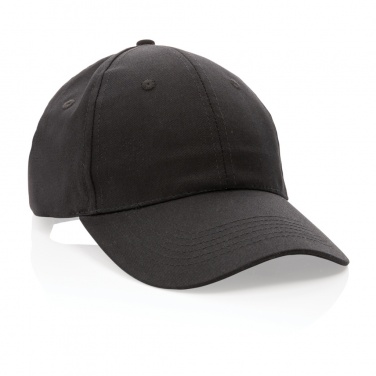 Logo trade promotional merchandise image of: Impact 6 panel 190gr Recycled cotton cap with AWARE™ tracer