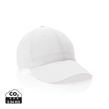 Logo trade promotional merchandise picture of: Impact 6 panel 190gr Recycled cotton cap with AWARE™ tracer