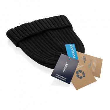 Logotrade business gift image of: Kennedi AWARE™ Polylana® beanie with large rib