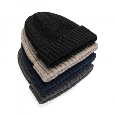 Logotrade promotional products photo of: Kennedi AWARE™ Polylana® beanie with large rib