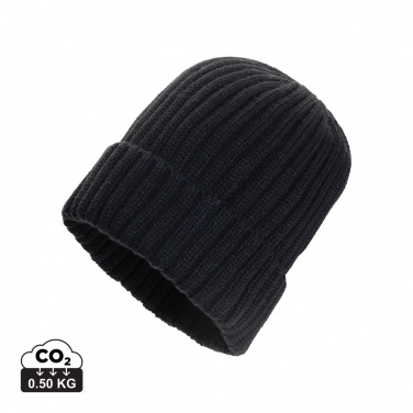 Logo trade promotional items picture of: Kennedi AWARE™ Polylana® beanie with large rib