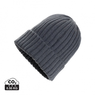 Logo trade business gift photo of: Kennedi AWARE™ Polylana® beanie with large rib