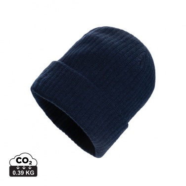 Logo trade corporate gifts image of: Pryor AWARE™ Polylana® beanie with cuff