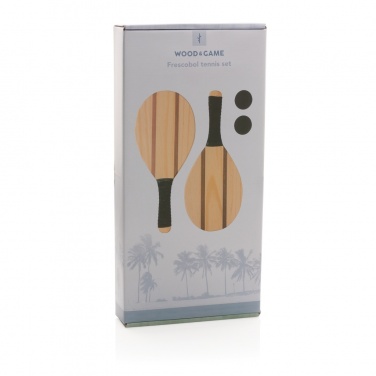 Logotrade promotional item image of: Wooden frescobol tennis set