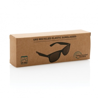 Logo trade promotional gift photo of: GRS recycled PC plastic sunglasses