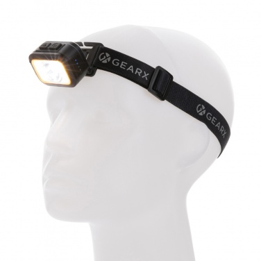 Logo trade promotional giveaway photo of: Gear X RCS rPlastic heavy duty head torch