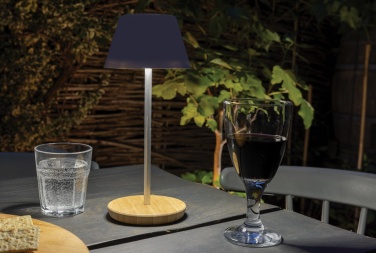 Logotrade promotional gift image of: Pure Glow RCS usb-rechargeable recycled plastic table lamp