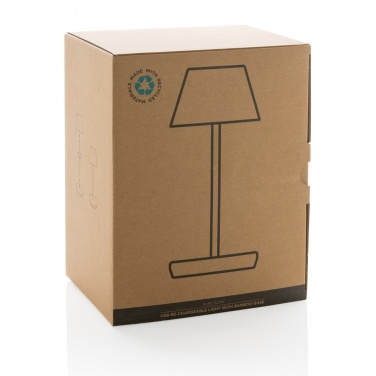 Logo trade promotional giveaways picture of: Pure Glow RCS usb-rechargeable recycled plastic table lamp