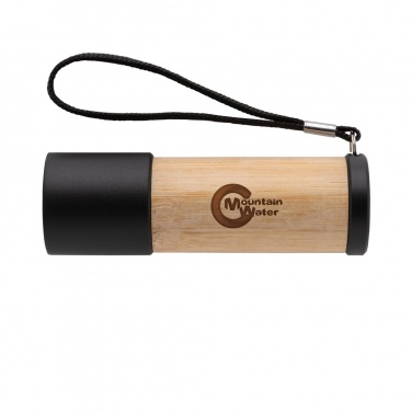 Logo trade promotional giveaways image of: Bamboo and RCS certfied recycled plastic torch