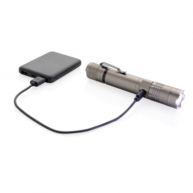 Logotrade promotional giveaways photo of: Rechargeable 3W flashlight