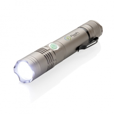 Logo trade corporate gifts image of: Rechargeable 3W flashlight