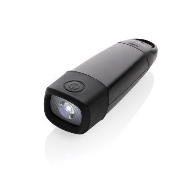 Logotrade promotional giveaway image of: Lightwave RCS rplastic USB-rechargeable torch with crank