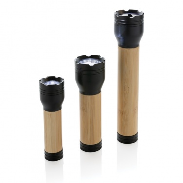 Logotrade promotional product picture of: Lucid 5W RCS certified recycled plastic & bamboo torch