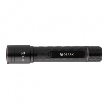 Logotrade business gift image of: Gear X RCS recycled aluminum USB-rechargeable torch