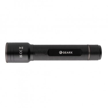 Logo trade promotional gift photo of: Gear X RCS recycled aluminum USB-rechargeable torch large