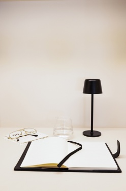 Logo trade business gift photo of: Zenic RCS recycled plastic USB re-chargable table lamp