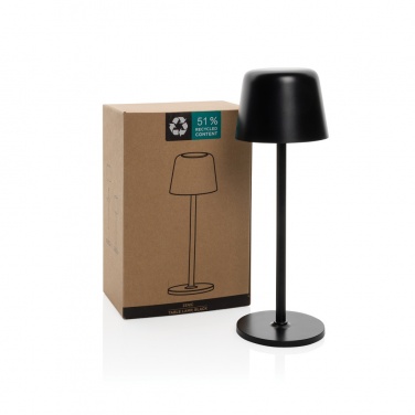 Logotrade promotional merchandise picture of: Zenic RCS recycled plastic USB re-chargable table lamp