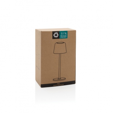 Logo trade promotional gifts picture of: Zenic RCS recycled plastic USB re-chargable table lamp