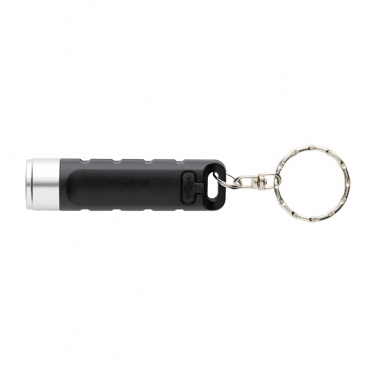 Logotrade corporate gift image of: Globix RCS recycled plastic USB re-chargeable keychain torch