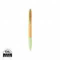 Bamboo & wheat straw pen, green