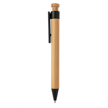 Logotrade corporate gift image of: Bamboo pen with wheatstraw clip