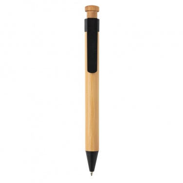 Logotrade promotional item image of: Bamboo pen with wheatstraw clip