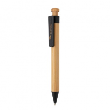 Logotrade advertising product image of: Bamboo pen with wheatstraw clip