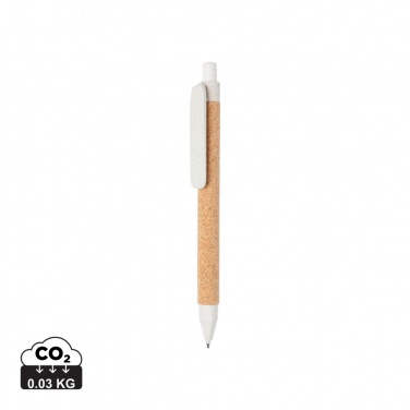 Logotrade promotional merchandise picture of: Write wheatstraw and cork pen