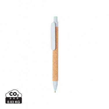 Logotrade promotional giveaway image of: Write wheatstraw and cork pen