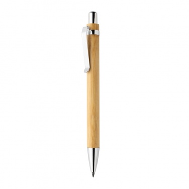 Logo trade promotional merchandise photo of: Pynn bamboo infinity pen