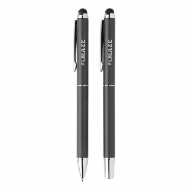 Logotrade promotional gift picture of: Swiss Peak deluxe pen set in PU pouch