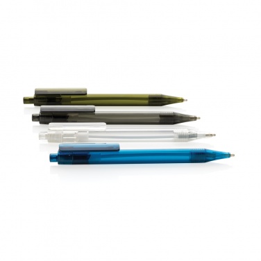 Logotrade promotional item picture of: GRS RPET X8 transparent pen