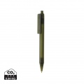 GRS RPET X8 transparent pen, green