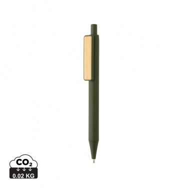 Logotrade advertising products photo of: GRS RABS pen with bamboo clip