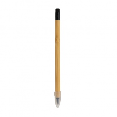 Logo trade advertising products picture of: Bamboo infinity pencil with eraser