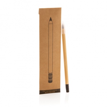 Logotrade corporate gift image of: Bamboo infinity pencil with eraser