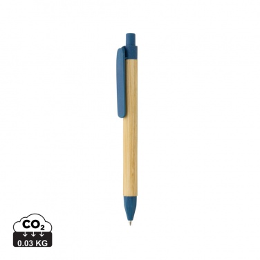 Logo trade promotional items image of: Write responsible recycled paper barrel pen