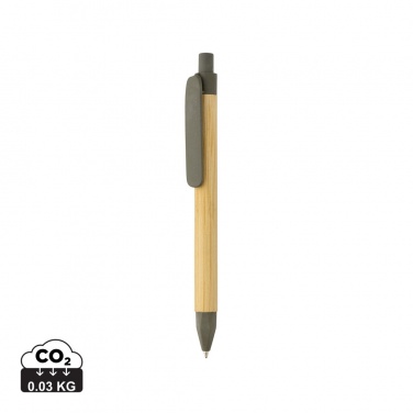 Logotrade promotional product image of: Write responsible recycled paper barrel pen