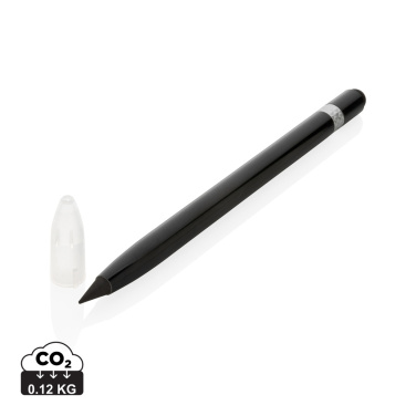 Logo trade advertising product photo of: Aluminum inkless pen with eraser