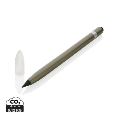 Logo trade business gift photo of: Aluminum inkless pen with eraser