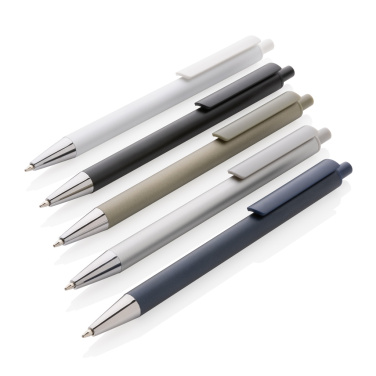 Logo trade promotional giveaway photo of: Amisk RCS certified recycled aluminum pen